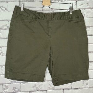 The Limited Drew Fit Olive Shorts Size 14